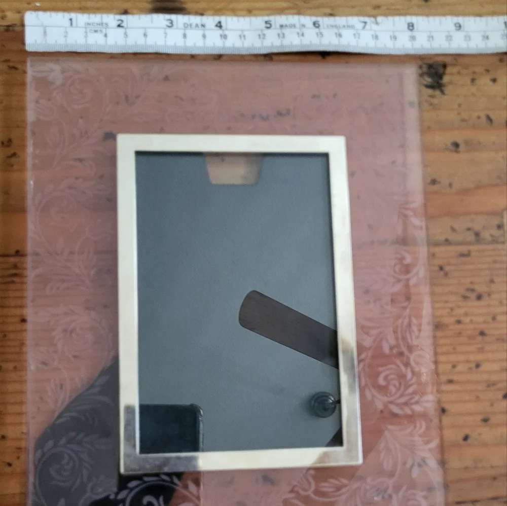 Floral Glass Picture Frame